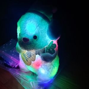 Glow Guards 12'' Light up LED Bunny Plush Toy Rabbit Holding Guitar